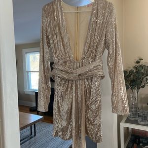 La’ Ros Sequin Dress - Retrofête Dupe
